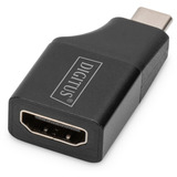 Digitus 4K USB Adapter, USB-C Stecker > HDMI A Buchse schwarz, 4K @ 30HZ
