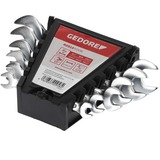 GEDORE Red Doppel-Maulschlüssel-Satz, kurz, 6-teilig, Schraubenschlüssel chrom, SW 6 - 17mm