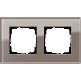 Gira Abdeckrahmen zweifach Esprit Glas Umbra 0212122 Retail