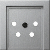 Gira Abdeckung für KPN-Anschlussdose 4-polig, Zentralplatte aluminium, Retail