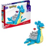 Mattel MEGA Pokémon Lapras Bauspielzeug-Set mit Actionfigur, Konstruktionsspielzeug 527 Teile