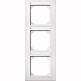 Merten Rahmen drei fach beschriftbar senkrecht weiß, Retail