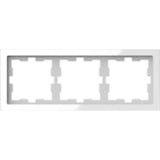 Merten Rahmen dreifach Kristallweiß weiß, Retail