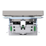 Merten Schutzkontakt Steckdose mit USB Ladegerät nickel, Retail