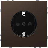 Merten Schutzkontaktsteckdose mit Schraub-Liftklemmen bronze, Retail