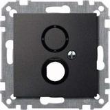 Merten Zentralplatte für BNC/TNC Buchse anthrazit, Retail
