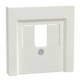 Merten Zentralplatte passend für Anschlussdose, glänzend, Unterputzmontage, Kunststoff, Thermoplast weiß (glänzend), Retail