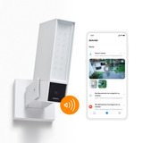 Netatmo Außenkamera mit Alarmsirene, Überwachungskamera weiß