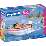 PLAYMOBIL 72122 Barbie Abenteuerboot, Konstruktionsspielzeug 