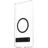 PanzerGlass Kickstand Case, Handyhülle transparent/schwarz, Samsung Galaxy S25 Ultra, QI-kompatibel