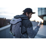 Schildkröt Wheel Bee City Lights , Rucksack grau, LED, 18 Liter