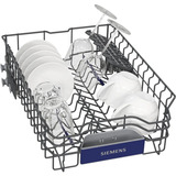 Siemens SR43ES24ME IQ300 , Spülmaschine edelstahl (gebürstet)/schwarz, 45 cm, Home Connect