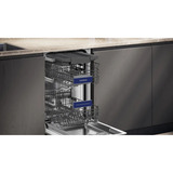 Siemens SR43ES24ME IQ300 , Spülmaschine edelstahl (gebürstet)/schwarz, 45 cm, Home Connect