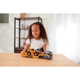 Simba Volvo Truck FH-16 mit Auflieger und Radlader, Spielfahrzeug orange/grau, Mit Licht und Sound