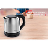Tefal KO5S2DE Subito, Wasserkocher edelstahl/schwarz, 2.400 Watt, 1 Liter