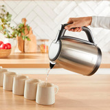 Tefal KO5S2DE Subito, Wasserkocher edelstahl/schwarz, 2.400 Watt, 1 Liter