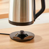 Tefal KO5S2DE Subito, Wasserkocher edelstahl/schwarz, 2.400 Watt, 1 Liter