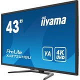 iiyama X4373UHSU-B1, LED-Monitor 108 cm (43 Zoll), schwarz, UltraHD/4K, VA, HDMI