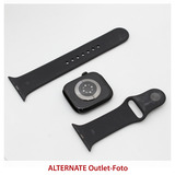 Apple Watch Series 10, Smartwatch schwarz (glänzend), Aluminium, 46 mm, Sportarmband schwarz M/L