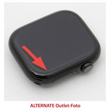 Apple Watch Series 10, Smartwatch schwarz (glänzend), Aluminium, 46 mm, Sportarmband schwarz M/L