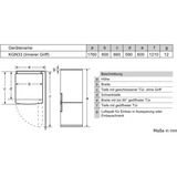 Bosch KGN34NLEB Serie 2, Kühl-/Gefrierkombination edelstahl
