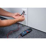 Bosch Professional Strommesszange GMC 600-15 Professional, Messgerät blau/schwarz, 2x Batterien, Tasche