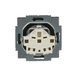 Busch-Jaeger Steckdoseneinsatz Typ 20 EUCKS-866, Steckdose CEE 7/3 mit Erdungsclips, 16 Ampere, 250 Volt edelstahl, Retail