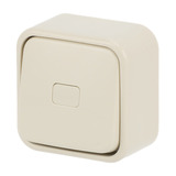 Busch-Jaeger Wechselschalter Aufputz mit Wippe und Kontrollbeleuchtung weiß, Retail