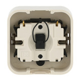 Busch-Jaeger Wechselschalter Aufputz mit Wippe und Kontrollbeleuchtung weiß, Retail