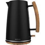 Cecotec ThermoSense 400 Black Woody Electric Kettle, Wasserkocher schwarz/holz, 3.000 Watt, 1,7 Liter