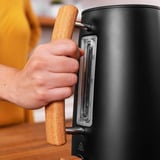 Cecotec ThermoSense 400 Black Woody Electric Kettle, Wasserkocher schwarz/holz, 3.000 Watt, 1,7 Liter
