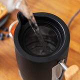 Cecotec ThermoSense 400 Black Woody Electric Kettle, Wasserkocher schwarz/holz, 3.000 Watt, 1,7 Liter
