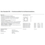 Gira Abdeckrahmen 2-fach, bruchsicher, Standard 55, seidenmatt, matt, Kunststoff, Thermoplast weiß (matt), Retail