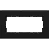 Gira Abdeckrahmen zwei fach Aluminium lackiert matt schwarz, Retail