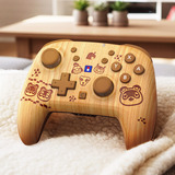 HORI Wireless HORIPAD Turbo (Holzbraun), Gamepad braun, Nintendo Switch 2
