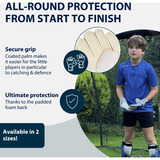 HUDORA Torwarthandschuhe für Kinder, grau, Gr. M grau/weiß, für Kinder ab 5 Jahren