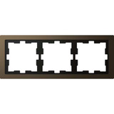 Merten Rahmen 3-fach Moccametallic bronze, Retail