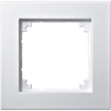 Merten Rahmen einfeldig für bündigen Einbau, Typ 488119, aus Thermoplast, matt, IP20 weiß (matt), Retail
