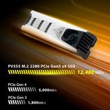 Patriot Viper PV553 1TB, SSD schwarz/weiß, PCIe 5.0 x4, NVMe 2.0, M.2 2280