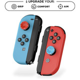 SteelSeries KontrolFreek Performance Thumbsticks Splash, Analog-Stick rot/blau, 2 Stück, für Nintendo Switch Joy-Cons & Nintendo Switch Lite