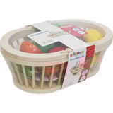 VEDES Früchtekorb 13-teilig mit verschiedenen Früchten und Messer, für Kinder ab 24 Monaten, Gemüsekorb 