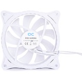 Alphacool Rise Aurora 120 mm Lüfter 120x120x25mm, Gehäuselüfter weiß, 120 mm