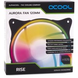 Alphacool Rise Aurora 120 mm Lüfter 120x120x25mm, Gehäuselüfter weiß, 120 mm