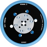 Bosch Professional Expert Multiloch Universalstützteller, hart, Ø125mm, M8+5/16", Schleifteller schwarz, für Exzenterschleifer