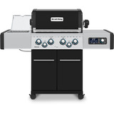Broil King Gasgrill Regal Q 490 IR schwarz/edelstahl, mit Infrarot-Seitenbrenner und Heckbrenner, iQue Smart Steuerung