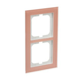 Busch-Jaeger Abdeckrahmen 2-fach, Abdeckung rosa, Retail