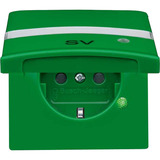 Busch-Jaeger Schutzkontakt Steckdosen Einsatz grün, Retail