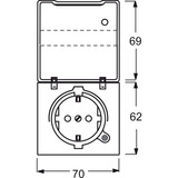 Busch-Jaeger Schutzkontakt Steckdosen Einsatz grün, Retail