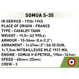 COBI Somua S-35, Konstruktionsspielzeug Maßstab 1:72