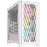 Corsair iCUE 4000D RGB AIRFLOW True White, Tower-Gehäuse weiß, Tempered Glass